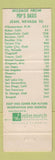 Matchbook Cover - Pop's Oasis Motel Texaco oil gas Jean NV