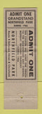 Matchbook Cover - Northfield Park Horse Racing Harness OH 1966