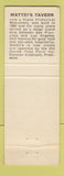 Matchbook Cover - Mattei's Tavern Los Olivos CA