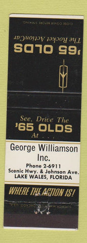 Matchbook Cover - 1965 Oldsmobile George Williamson Lake Wales FL