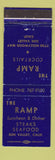 Matchbook Cover - The Ramp Restaurant Sun Valley CA WEAR