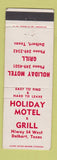 Matchbook Cover - Holiday Motel Grill Dalhart TX