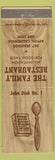 Matchbook Cover - Family Restaurant Aptos CA Cook Book