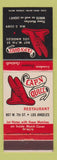 Matchbook Cover - Cap N Quill Restaurant Los Angeles CA
