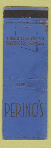 Matchbook Cover - Perino's Los Angeles CA WEAR