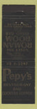 Matchbook Cover - Pepy's Restaurant Los Angeles CA Roman Room Piano Bar