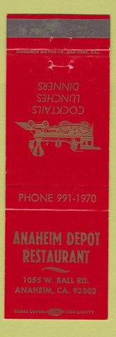 Matchbook Cover - Anaheim Depot Restaurant CA