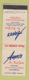 Matchbook Cover - Arno's Sea Food Grotto Santa Catalina Island CA
