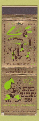 Matchbook Cover - Apple Valley Inn CA