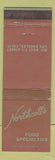 Matchbook Cover - Northcott's Restaurant Los Angeles CA WEAR