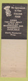 Matchbook Cover - Longhorn Club Cafe Sonora CA Italian