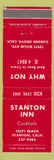 Matchbook Cover - Stanton Inn Stanton CA bar Garden Grove CA