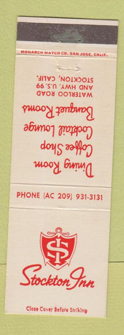 Matchbook Cover - Stockton Inn CA