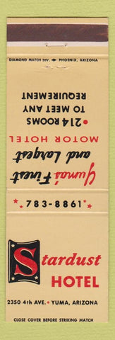 Matchbook Cover - Stardust Hotel Yuma AZ