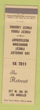 Matchbook Cover - The Retreat Los Angeles CA