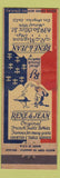 Matchbook Cover - Rene and Jean Restaurant Los Angeles CA French