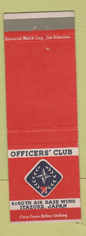 Matchbook Cover - Officers' Club 6160 Air Base Wing Itazuke Japan