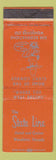 Matchbook Cover - The State Line Hotel Casino Wendover NV ORANGE