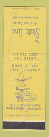 Matchbook Cover - The State Line Hotel Casino Wendover NV WEAR YELLOW