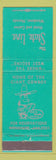 Matchbook Cover - The State Line Hotel Casino Wendover NV TEAL