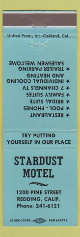 Matchbook Cover - Stardust Hotel Redding CA