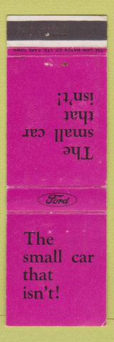 Matchbook Cover - Ford Escort Cape Town South Africa  pink