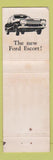 Matchbook Cover - Ford Escort Cape Town South Africa  pink
