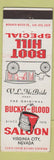 Matchbook Cover - Bucket of Blood Saloon Virginia City NV