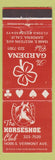 Matchbook Cover - The Horseshoe Club Gardena CA