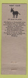 Matchbook Cover - Bucket of Blood Saloon Virginia City NV