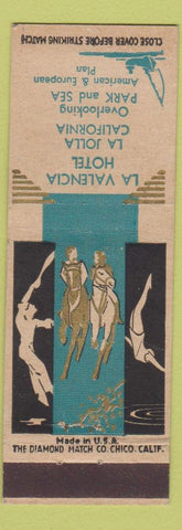 Matchbook Cover - LA Valencia Hotel LA Jolla CA girlie