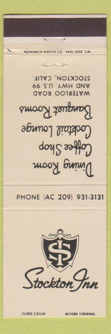 Matchbook Cover - Stockton Inn CA