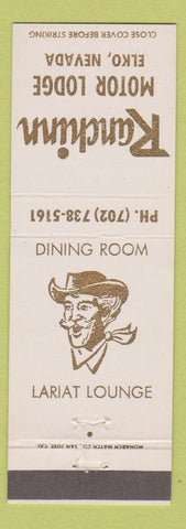 Matchbook Cover - Ranchinn Motor Lodge Casino Elko NV