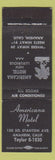 Matchbook Cover - Americana Motel Anaheim CA
