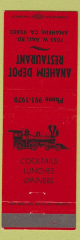 Matchbook Cover - Anaheim Depot Restaurant CA