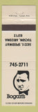 Matchbook Cover - Bogart's Tuscon AZ Humphrey