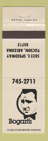 Matchbook Cover - Bogart's Tuscon AZ Humphrey