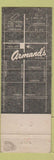 Matchbook Cover - Armand's French Restaurant Los Angeles CA
