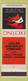 Matchbook Cover - Lefler Chevrolet Clinton AR 1966 Corvette Chevelle Corvair