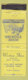 Matchbook Cover - Western Skies Fried Chicken Anaheim CA WEAR yellow