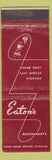 Matchbook Cover - Eaton's Restaurants Arcadia Studio City Long Beach CA