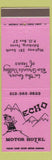 Matchbook Cover - Echo Motor Hotel Edinburg TX