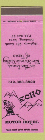 Matchbook Cover - Echo Motor Hotel Edinburg TX