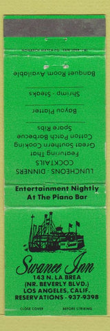 Matchbook Cover - Swanee Inn Los Angeles CA green
