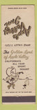 Matchbook Cover - Apple Valley Inn CA