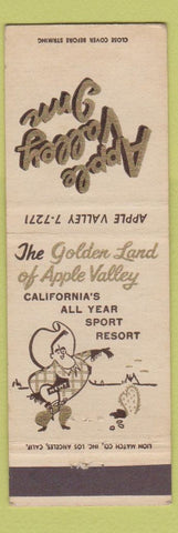 Matchbook Cover - Apple Valley Inn CA
