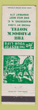 Matchbook Cover - Paddock Motel Wadesboro NC horse harness racing graphic