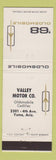 Matchbook Cover - 1968 Oldsmobile Valley Motors Yuma AZ WEAR