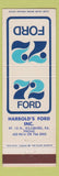Matchbook Cover - 1972 Ford Harbold's Dillsburg PA