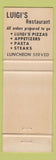 Matchbook Cover - Luigi's Steak House Italian Anaheim CA